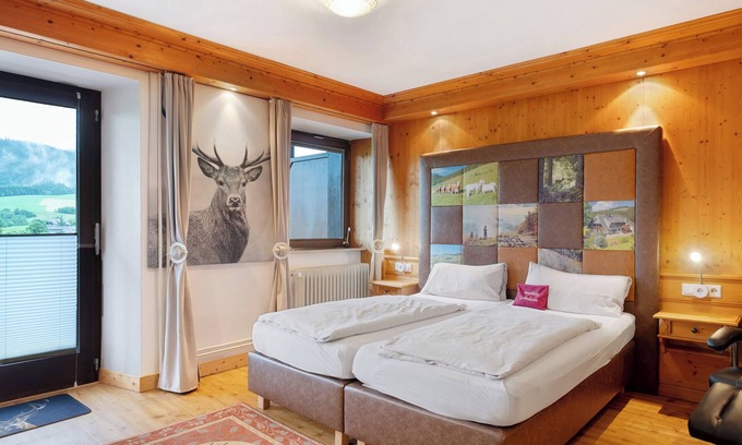 Bernau Appartement | Room 'Doppelzimmer 1' with Mountain View, Balcony and Wi-Fi