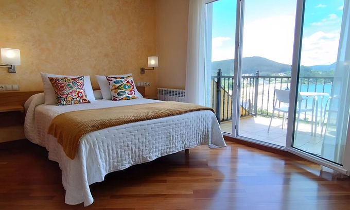 Faro Appartement | Chambre 'Habitacion 202' avec vue sur la mer, terrasse partagée et Wi-Fi