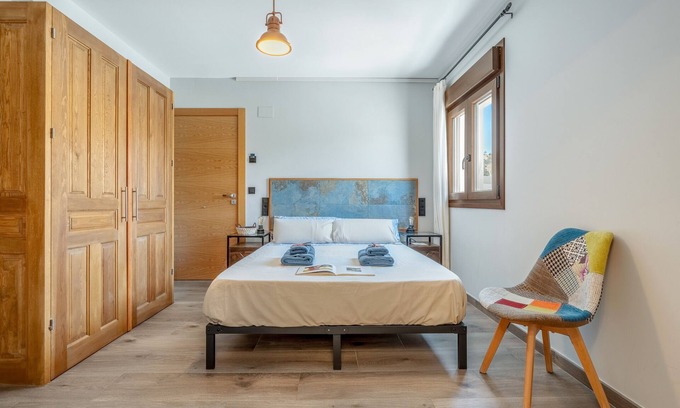 Murchas Appartement | Chambre 'La Boheme 1' avec vue sur la montagne, Wi-Fi et climatisation