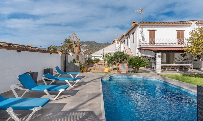 Durcal Maison | Maison de campagne 'Cortijo El Almimbral' avec vue sur les montagnes, piscine privée et Wi-Fi