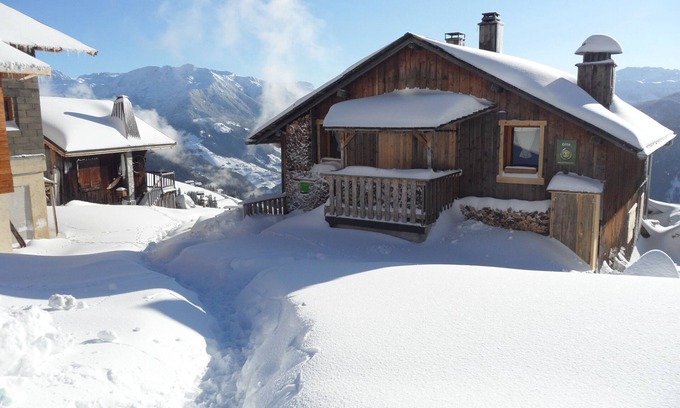 Bisanne 1500 Cottage | Chalet d'alpage aux pieds des pistes, vue exceptionnelle Mont Blanc