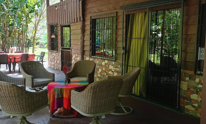Las Horquetas Chalet De Ski | Rustic house in a 4HA property near Puerto Viejo de Sarapiqui. River & Trails.