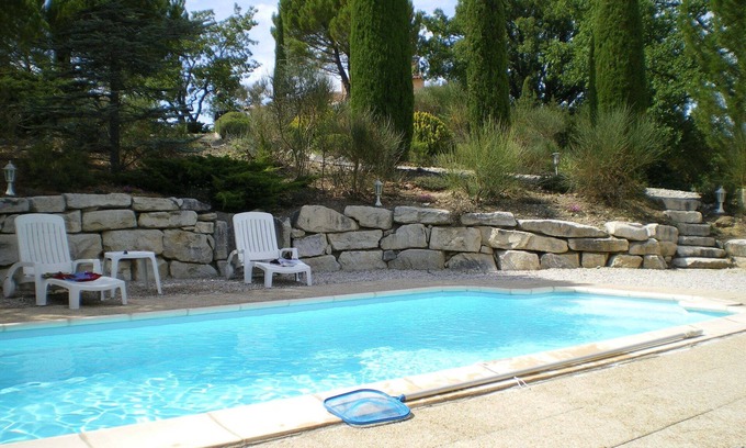 Saint-Romain-en-Viennois Maison | Maison moderne ossature bois avec piscine, à Vaison la romaine / St romain.