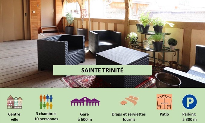 Old Town Appartement | SAITE TRINITÉ Logement entier : Duplex Troyes Centre Historique de Troyes