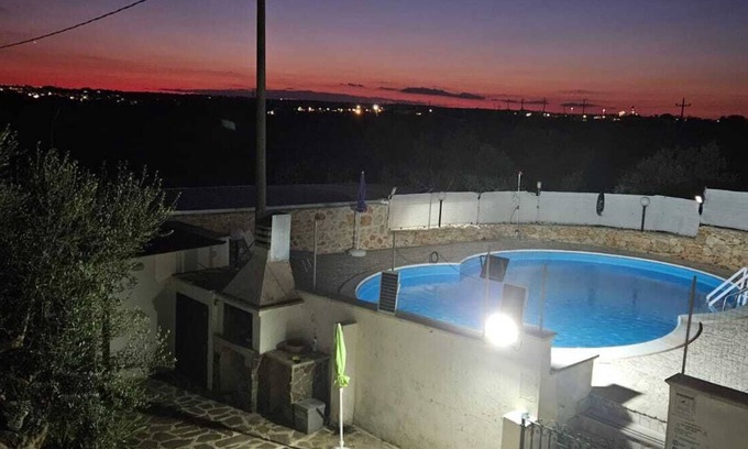 Tiggiano Appartement | Salentiggiano Villa Ulivo With Swimming Pool: MONO BLUE 2/4 bed