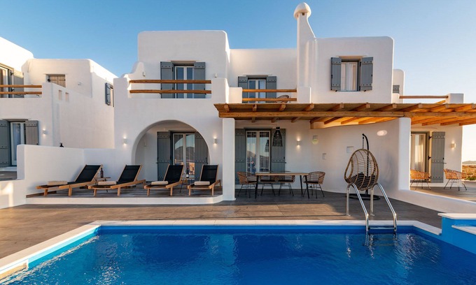 Glinado Villa | Sand Villa - Naxian Sunset Villas complex - Private pool