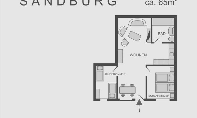 Monkebude Appartement | Sandburg - Landhaus Mönkebude