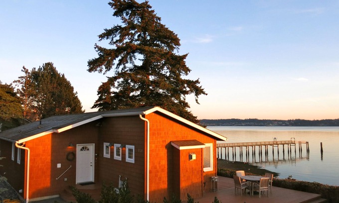 Oak Harbor Maison | 5⭐Sandpiper Haven: Fabuleux 180; Waterfront Beach House-VIEWS, Kayaks, Penn Cove