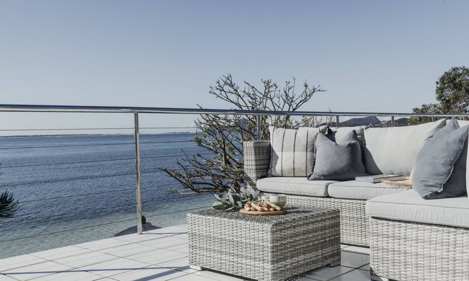 Corlette Maison | Sandy Point Beach House - On The Waterfront. Mid Week Stay Special Is Now On.