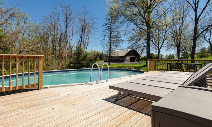 Saugerties Maison | Saugerties Manor: Family Friendly Home w/ Pool, Hot Tub, Close to Hunter Mtn