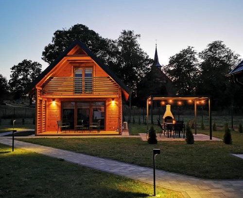 Gorklo Maison | Sauna balia - Nowa Osada Domki przy plaży - całoroczne domki na Mazurach
