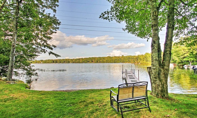 Lyman Maison | Lyman Home sur l'étang Swan avec une grande terrasse et un quai de 40 pieds!