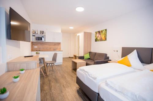 Unterschneidheim Hôtel | Schoko-Apartments mit Bad & Küche