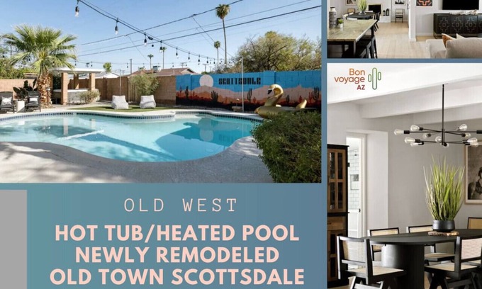 Papago Parkway Maison | Scottsdale Paradise w/*Heated Pool & Hot Tub!