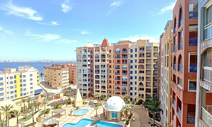Playa Honda Appartement | Vue mer et piscine, 2 piscines, proche mer