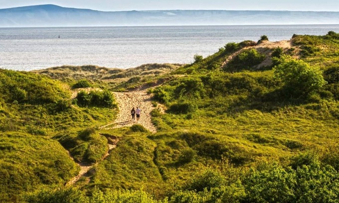 Bridgend Maison | Bungalow en bord de mer avec vue sur les dunes
