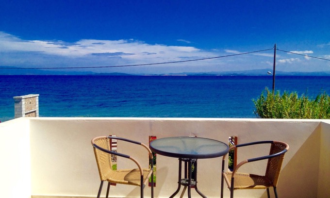 Skala Neon Kidonion Villa | Mer Villa, 2 chambres, Ile de Lesbos Grèce