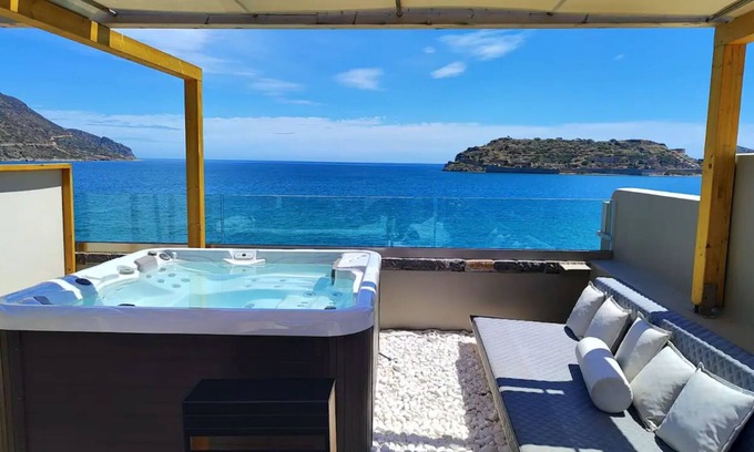 Plaka Villa | Seaside Villa, Breakfast Add-On, Pool & Jacuzzi