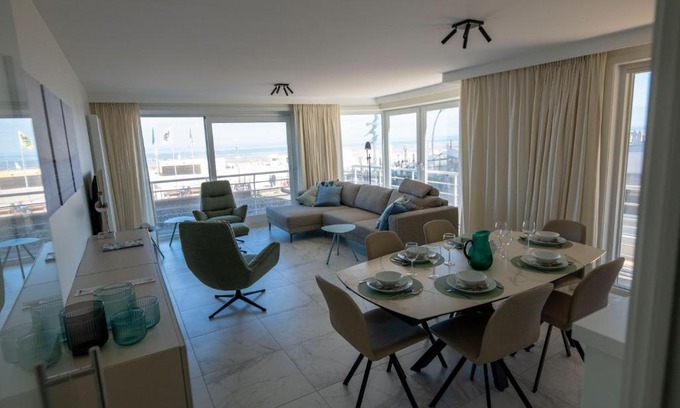 De Panne Appartement | Seaview Terlinck II - Luxe hoekappartement met zeezicht 6 personen