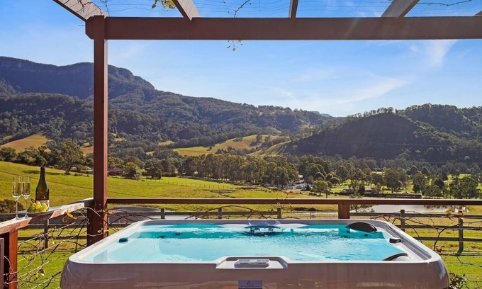 Calderwood Autre | Secluded farm house stay - Private Pool & heated Spa
