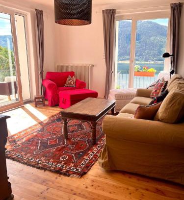 Bodensdorf Appartement | Seeblick mit Charme in der Villa Hirschfisch