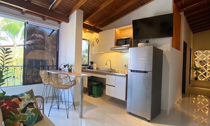 Santa Fe Appartement | SELECT Medellin 304-Cozy 1-bedroom apartment with AC and WiFi in Medellín
