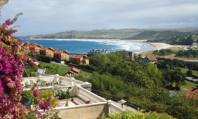 San Vicente de la Barquera Maison | Maison jumelée avec jardin privé et vue spectaculaire sur la baie et les plages
