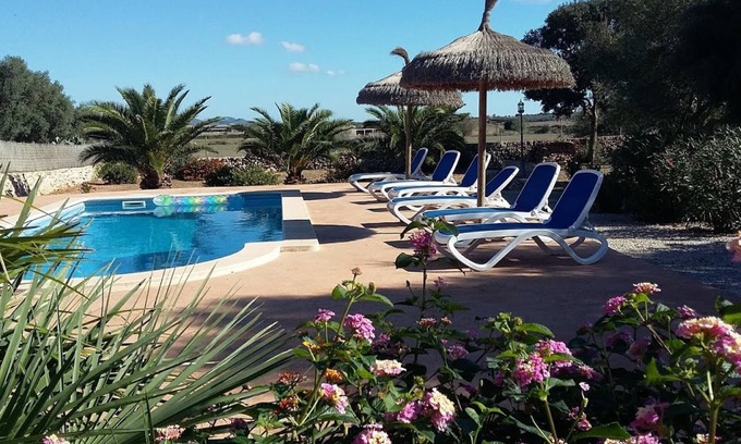 Ses Salines Cottage | Ses Salines: APPARTEMENT RURAL MAJORQUE FINCA AVEC PISCINE ET A 5 MINUTES DE LA PLAGE TRENC. SES SALINES.
