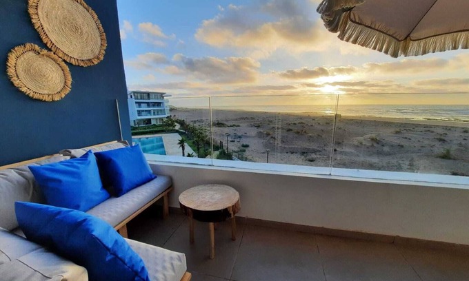Casablanca Appartement | Sidi Rahal Blue View, plage & piscine, vue sur mer