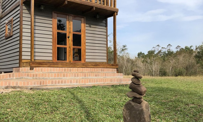 Praia Grande Chalet De Ski | Silver Coin é uma tiny house única e com vista para os cânions.