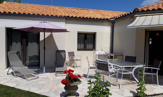 Quartier de l'Hippodrome Maison | Maison plain-pied 4 pers, jardin, BBQ, WIFI, animaux OK - Châtelaillon-Plage