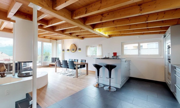 Samedan Appartement | Appartement penthouse de luxe dans un emplacement privilégié à Samedan