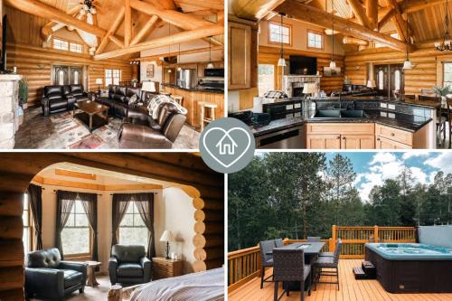 Three Peaks Maison | Ski Hike Relax - Log Cabin with Views - Hot tub