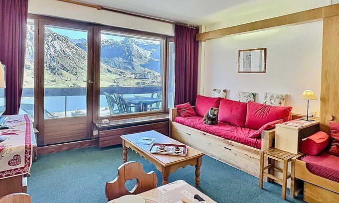 Tignes le Lac Appartement | Studio skis aux pieds pour 4, proche commerces et balcon sud à Tignes