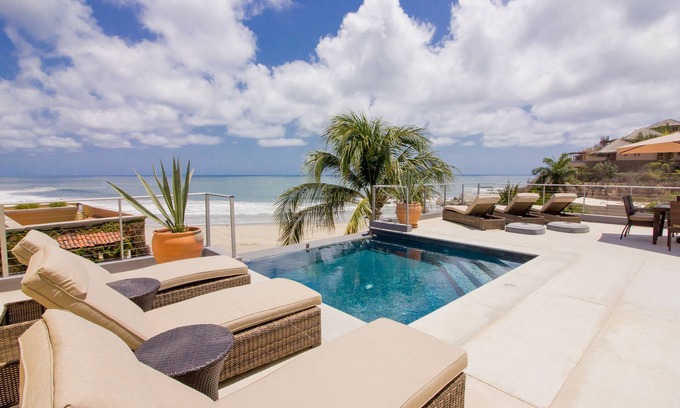 Santa Maria Huatulco Maison | Sleeps 12 OceanFront Surfing Bocana Beach Villa NenaRubio pool.NEW STARLINK WiFi