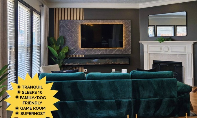 Lawrenceville Maison | Sleeps 10 | Pet & Family | 4BR Stay Near Hospital