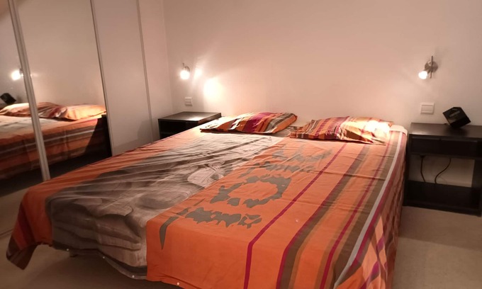 Claix Appartement | Small Duplex terrace on top floor with magnificent view of the Vercors mountains