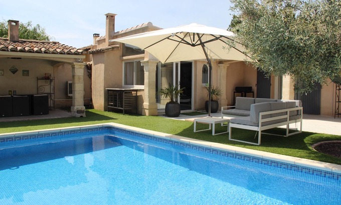 Jonquieres Maison | Villa tout confort avec piscine privée au calme proche orange et Vaison