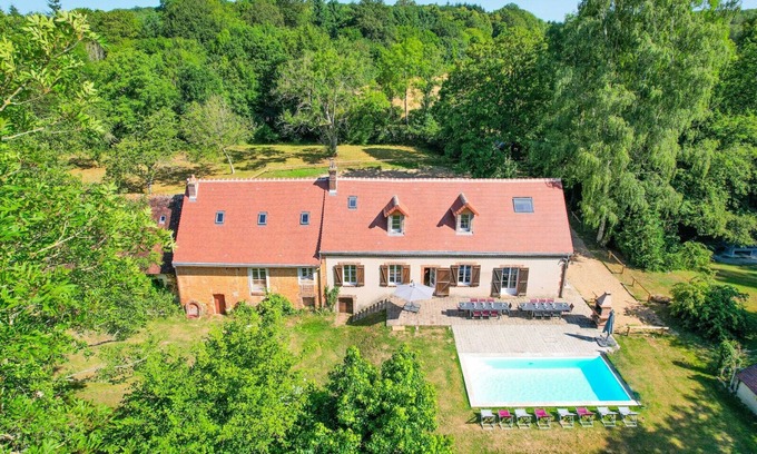 Beaumont-les-Autels Villa | So Villa Moulin du Vinet (28) - Piscine chauffée - Basket - 1h30 Paris - 26p.