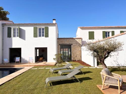 La Couarde-sur-Mer Maison | Somptueuse villa 9 chambres et sa piscine privé - 100 m de la plage