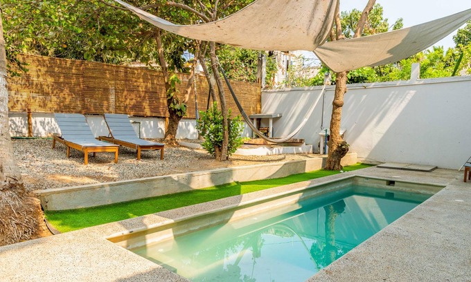 Brisas de Zicatela Appartement | Soothing Studio “Erizo” + Pool, Hammocks & Rooftop