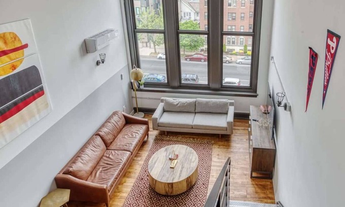West Philadelphia Appartement | Sosuite | 2BR Loft w W/D, Gym, Lounge