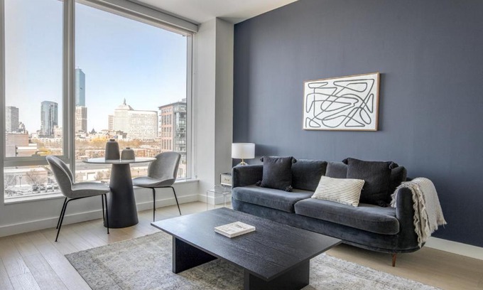 Shawmut Appartement | South End Studio w WD Gym nr Whole Foods BOS-870