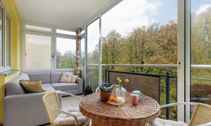 West Pomeranian Voivodeship Appartement | Spacerowa 2 | Lemon and Wooden Apartment | Balcony