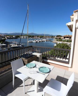 Saint-Cyprien Plage Appartement | Spacieux Studio 3pers vue marina a St Cyprien