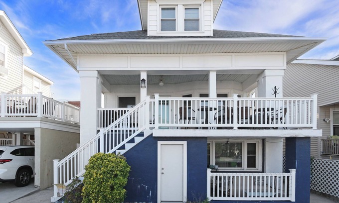 Ventnor City Maison | Spacious 5-bedroom house in Ventnor city. 1 block to the beach