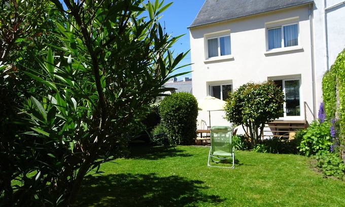 Treboul Maison | maison spacieuse et lumineuse 3* jardin clos parking 200m plage, thalasso, GR 34