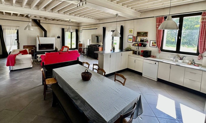 Saint-Simeon Maison | Maison de campagne spacieuse et au calme. 5CH/2SDB. proche Paris & Disneyland