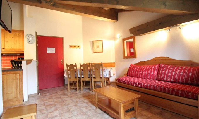 Val Cenis Appartement | Appartement pour 6 au pied des pistes avec parking, balcon et WIFI – Val Cenis