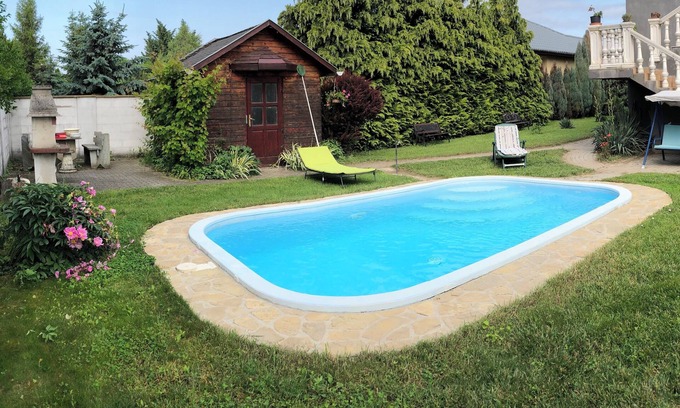 Kapolnasnyek Appartement | Spacious apartment with pool, panoramic view, garden